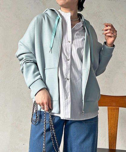 複合面料連帽衛衣