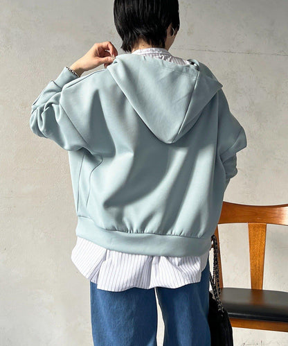 複合面料連帽衛衣