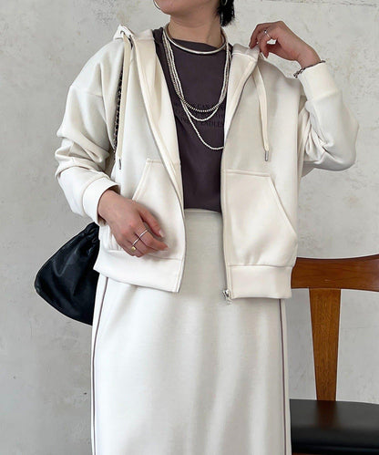 複合面料連帽衛衣