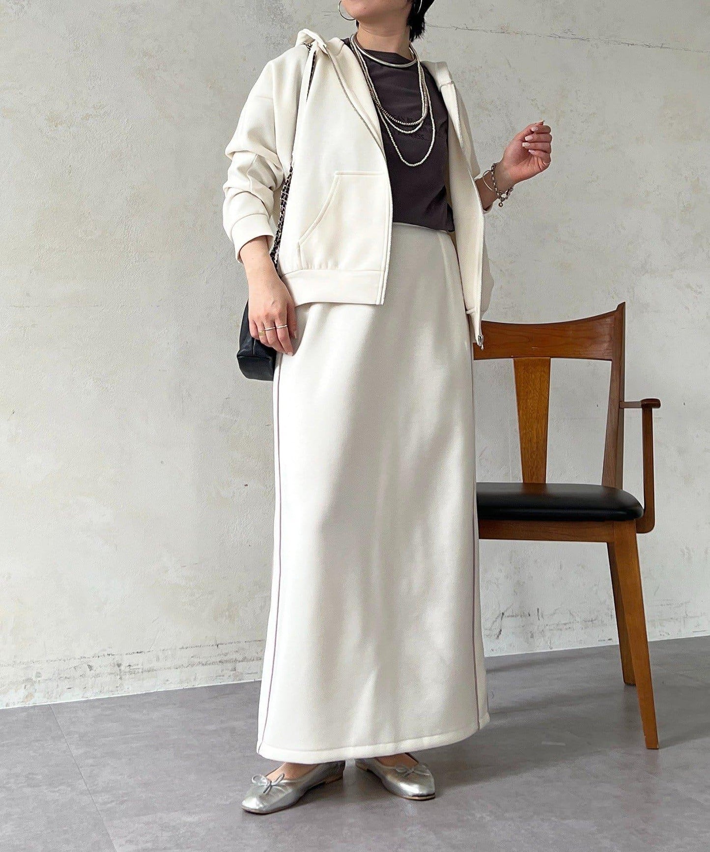 複合面料連帽衛衣