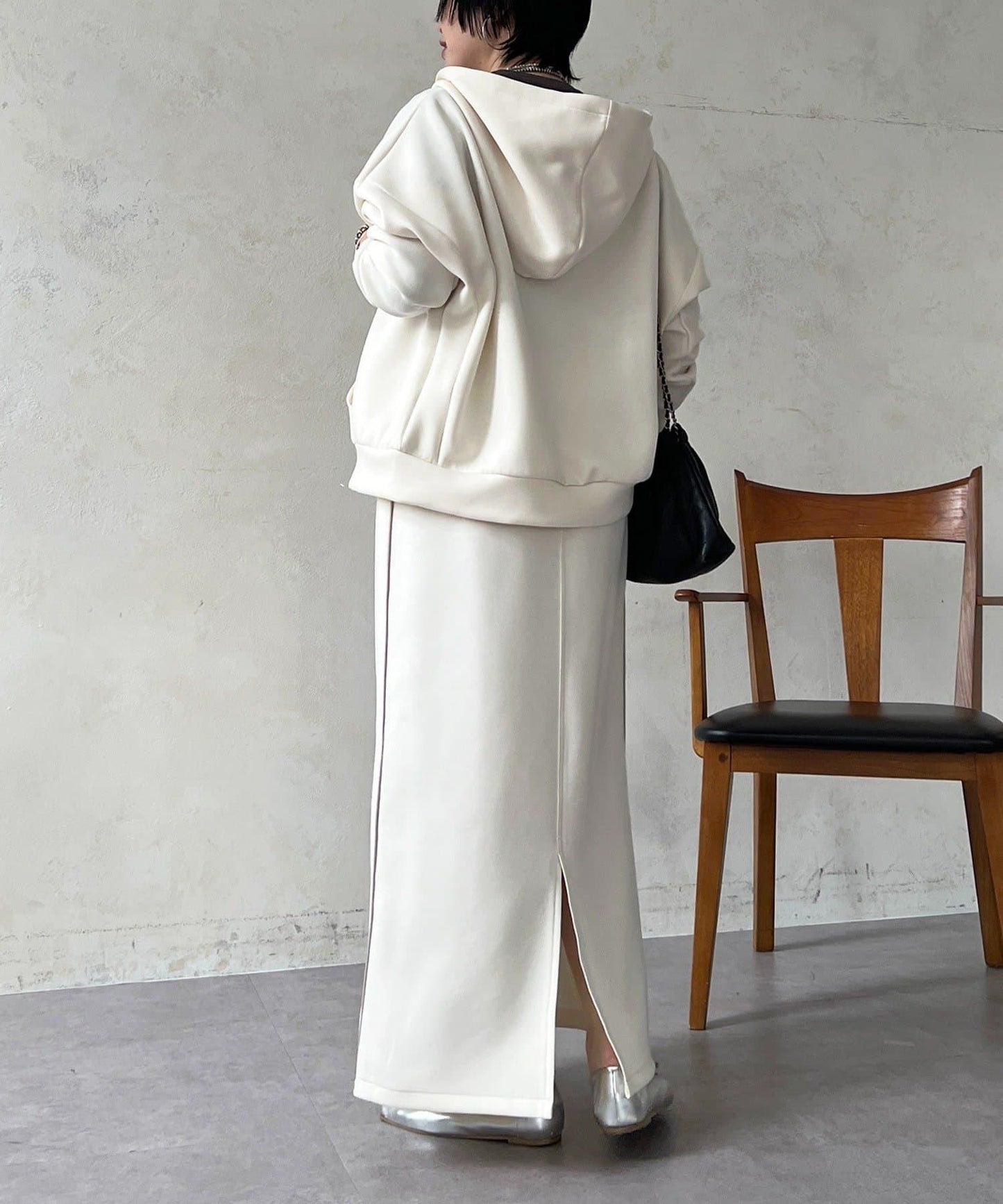 複合面料連帽衛衣