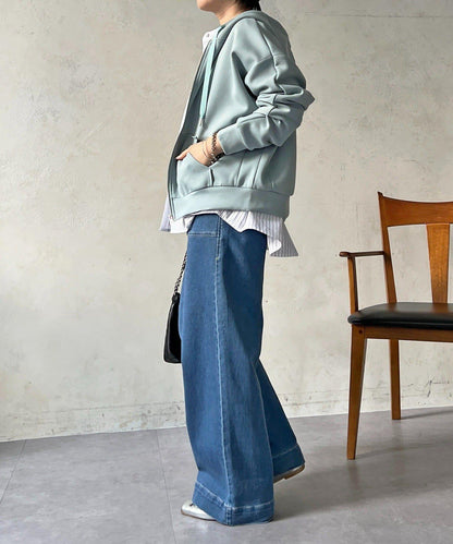 複合面料連帽衛衣