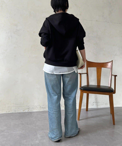 複合面料連帽衛衣