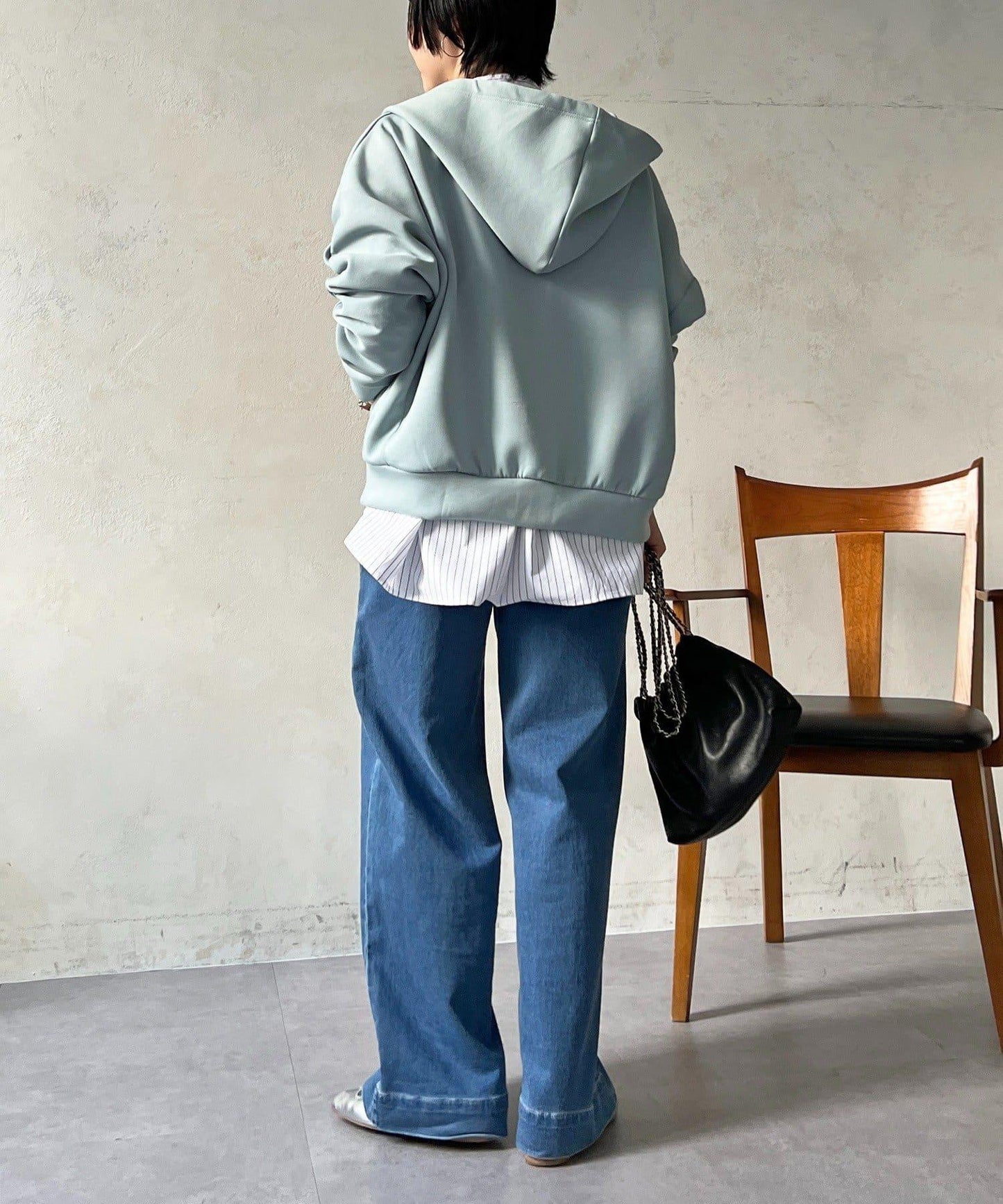 複合面料連帽衛衣