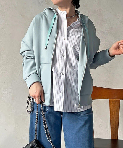 複合面料連帽衛衣