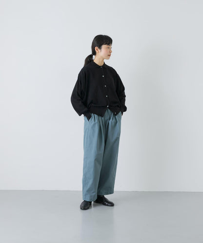 棉質細針織POLO領針織開衫