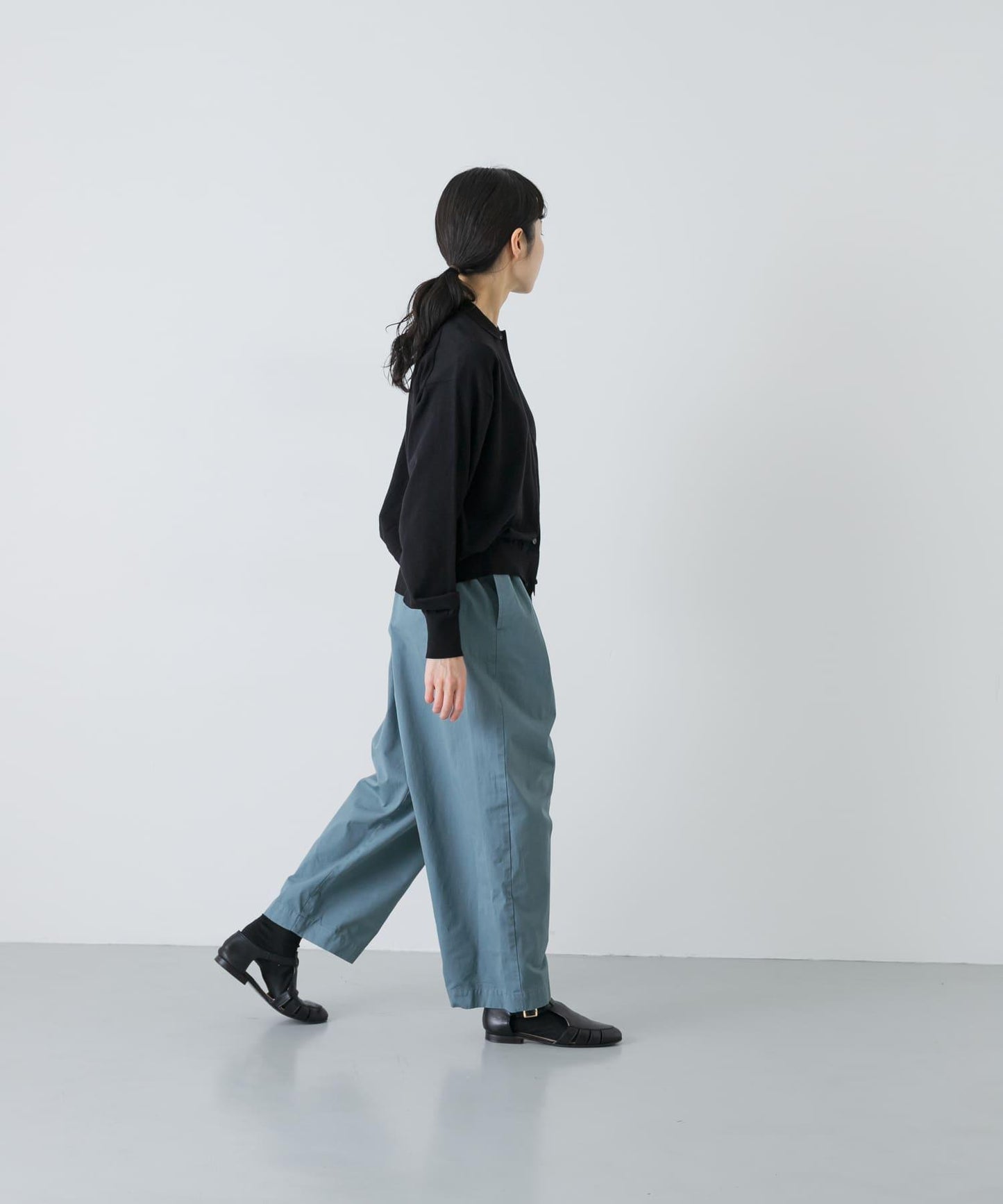 棉質細針織POLO領針織開衫