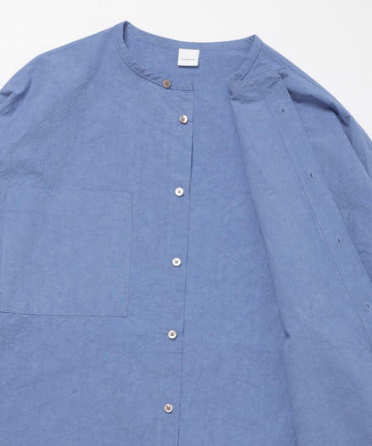 棉麻面料 雙口袋 襯衫