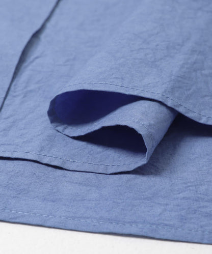 棉麻面料 雙口袋 襯衫