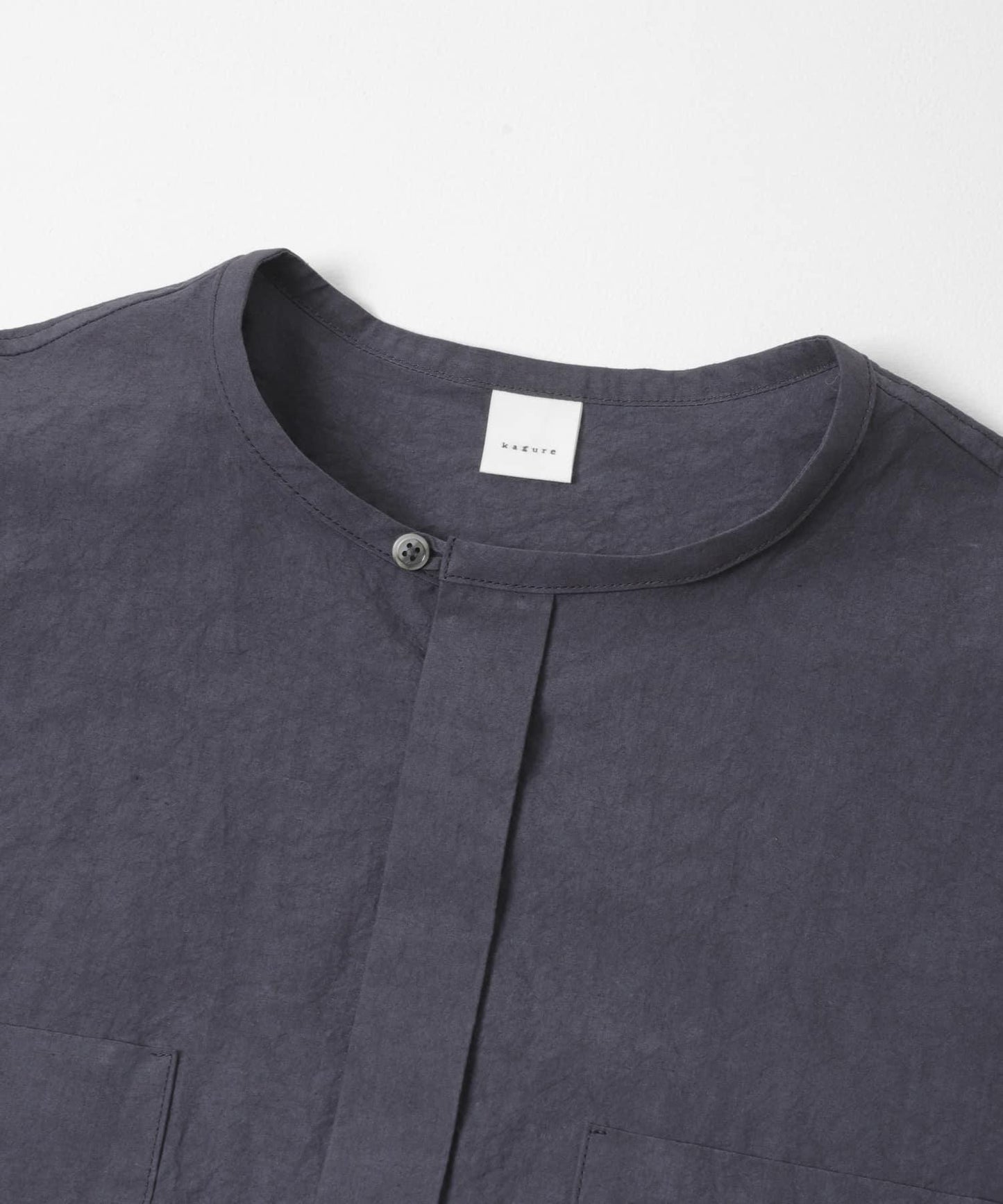 棉麻面料 雙口袋 襯衫