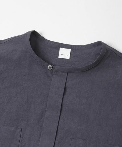 棉麻面料 雙口袋 襯衫