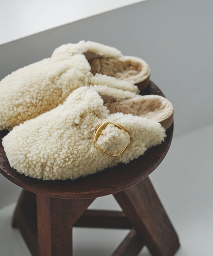 泰迪絨大扣設計 BIRKENSTOCK Boston Big Buckle Teddy 鞋款