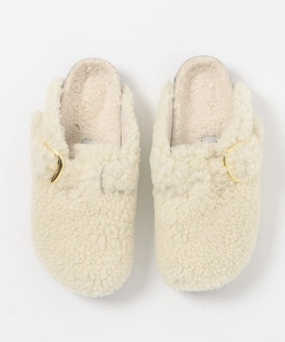 泰迪絨大扣設計 BIRKENSTOCK Boston Big Buckle Teddy 鞋款