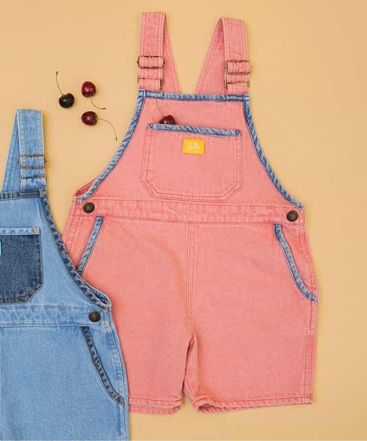 I'm Jelly 加工短款揹帶褲