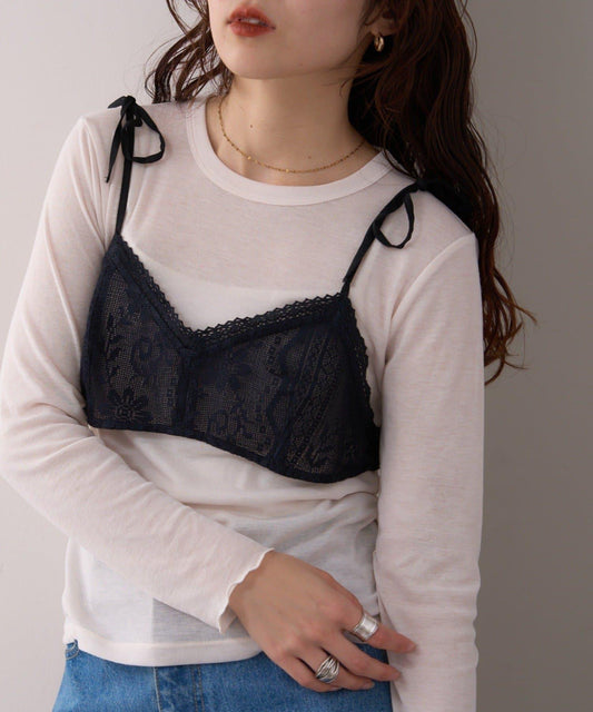 網紗蕾絲疊層設計 willow 吊帶文胸