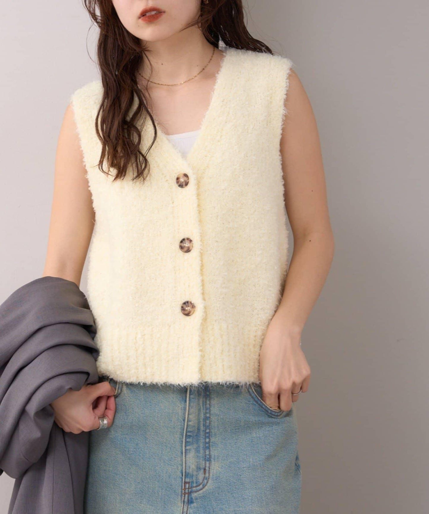 willow 短款網紗紗線背心