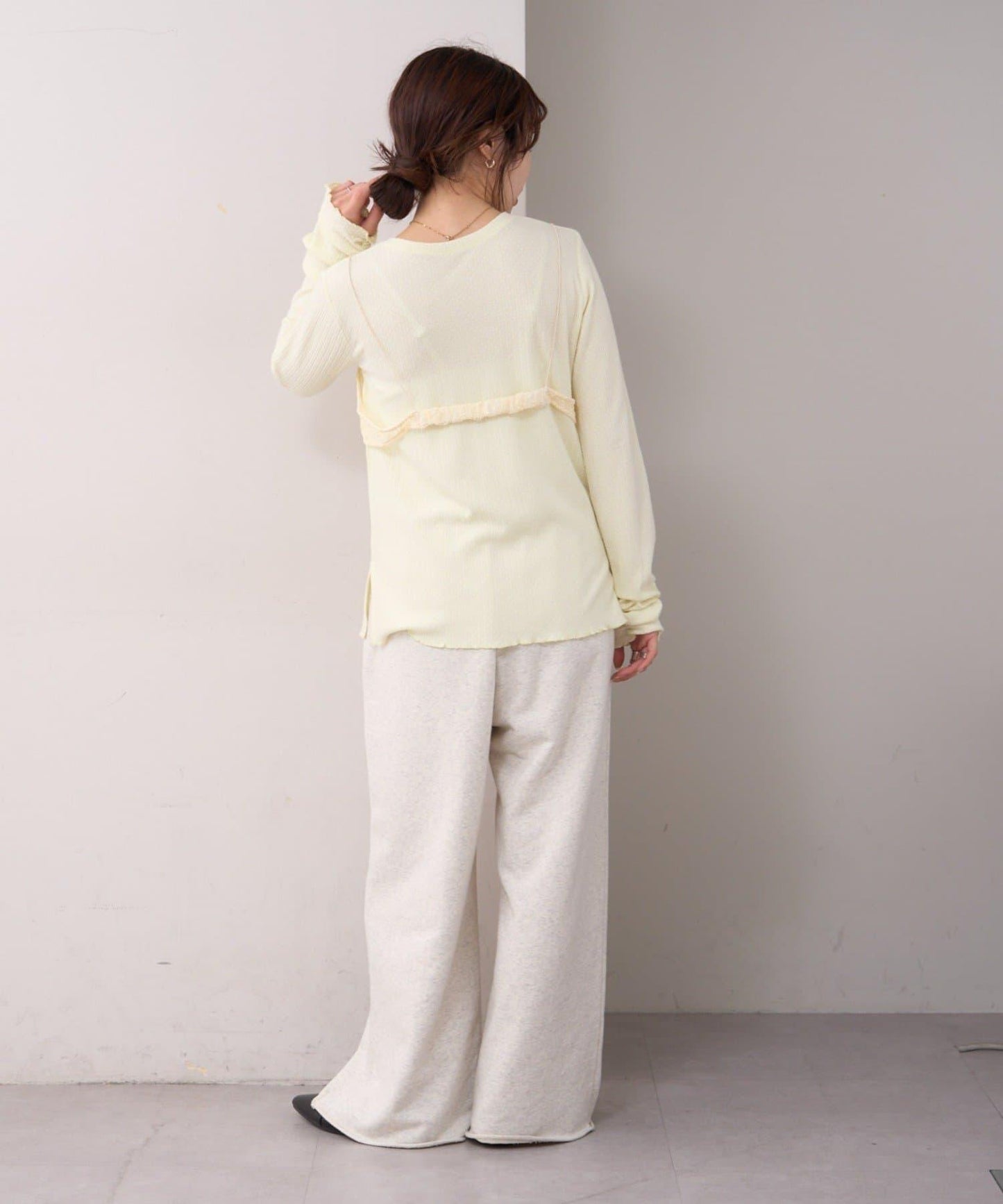 willow 蕾絲文胸吊帶拼接蜂巢紋上衣