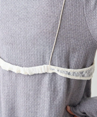 willow 蕾絲文胸吊帶拼接蜂巢紋上衣