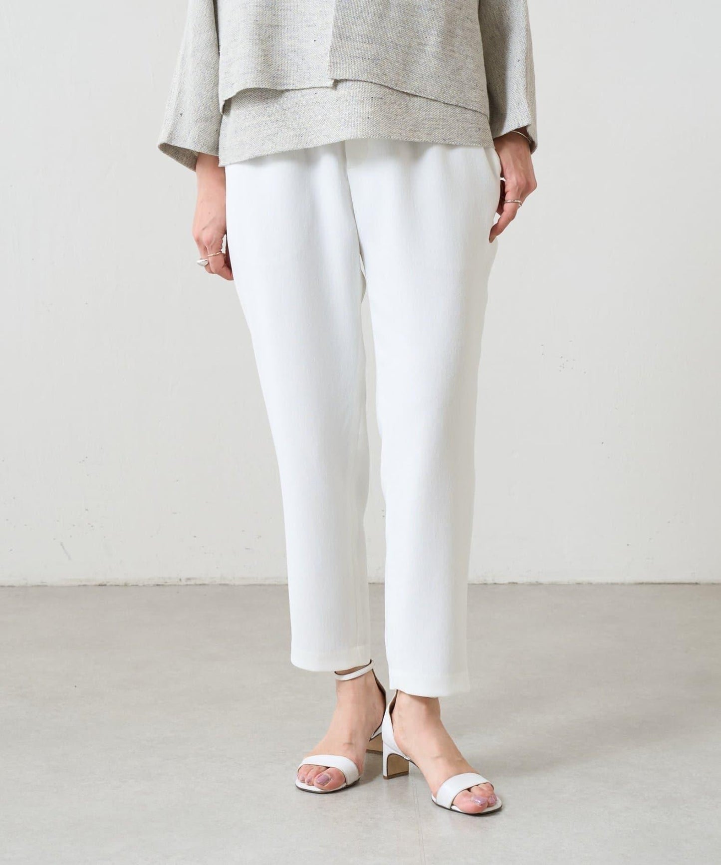 亞麻質感 運動褲