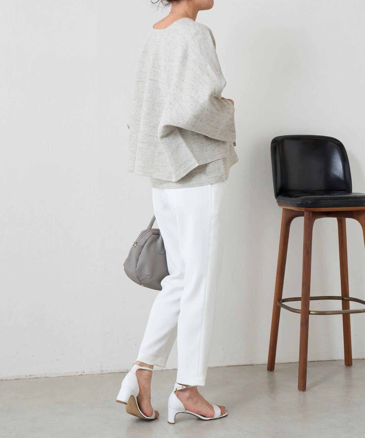 亞麻質感 運動褲