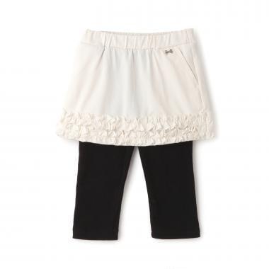 下襬荷葉邊 附打底褲 半身裙