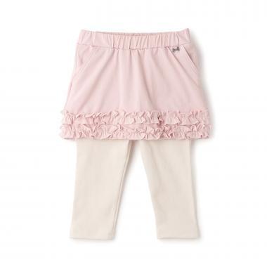 下襬荷葉邊 附打底褲 半身裙