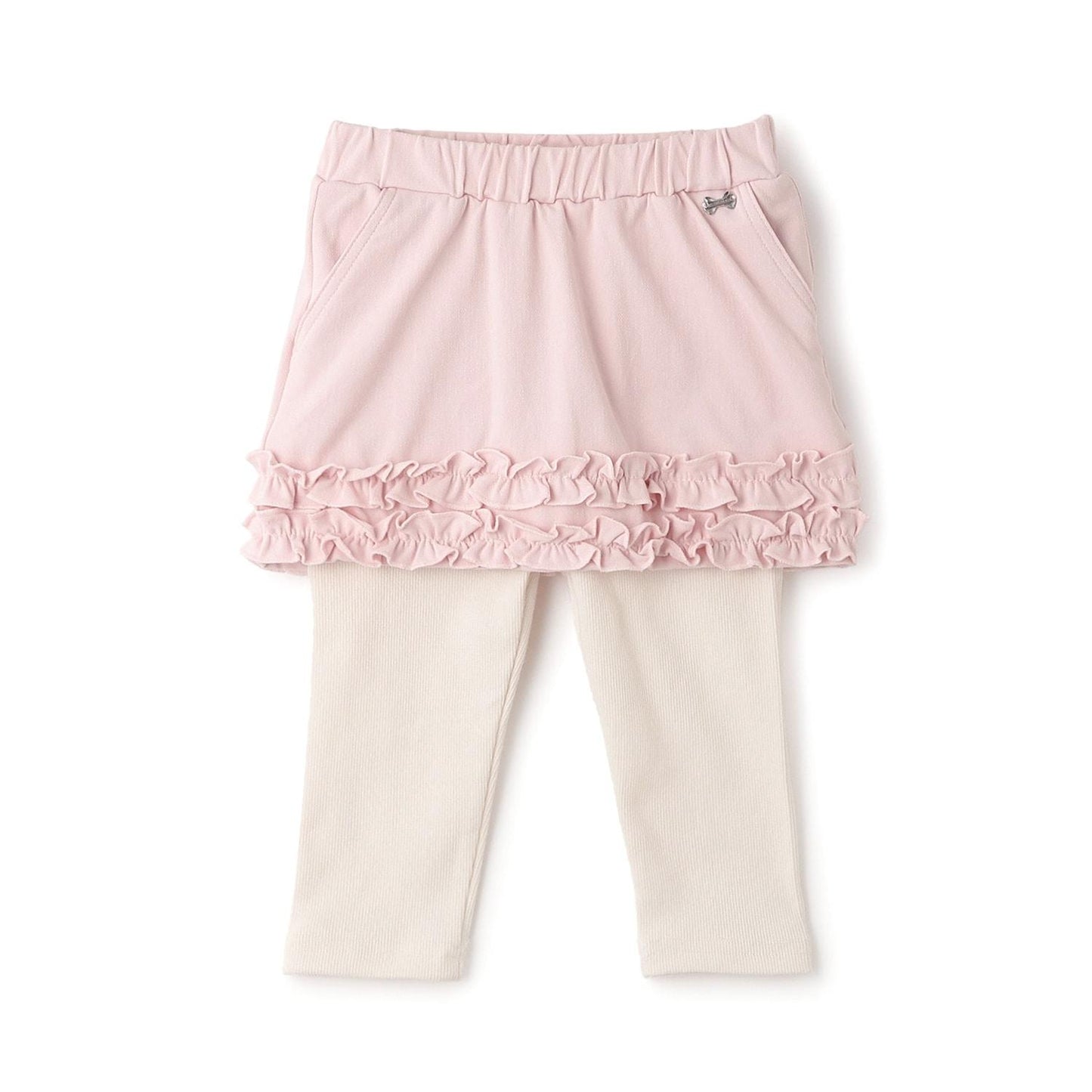 下襬荷葉邊 附打底褲 半身裙