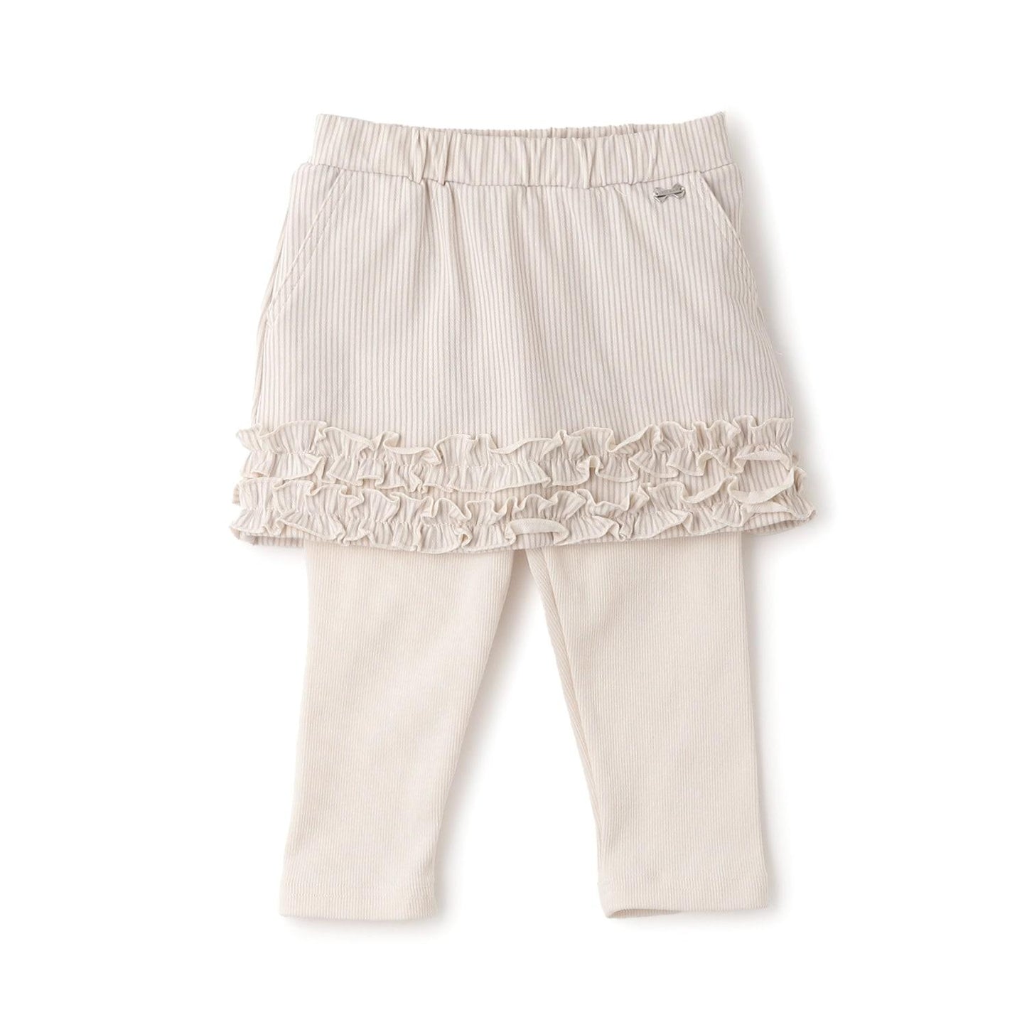 下襬荷葉邊 附打底褲 半身裙