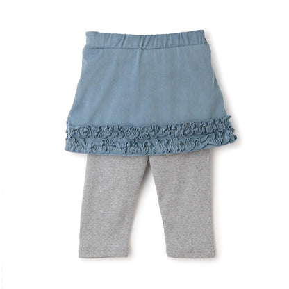 下襬荷葉邊 附打底褲 半身裙