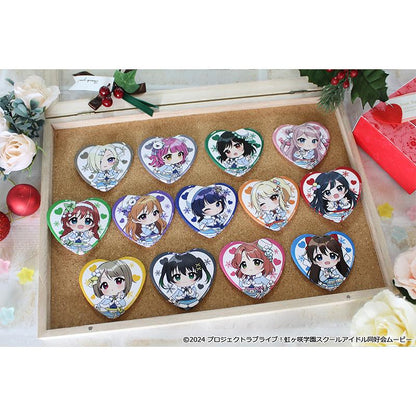 ラブライブ!虹ヶ咲學園スクールアイドル同好會（LoveLive! 虹咲學園學園偶像同好會） 普奇巧系列 心形徽章 冬季服裝款 BOX款（13個裝）