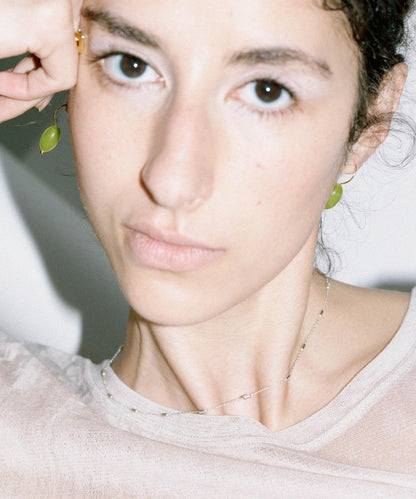 SMELLY 石材垂墜掛鉤耳飾