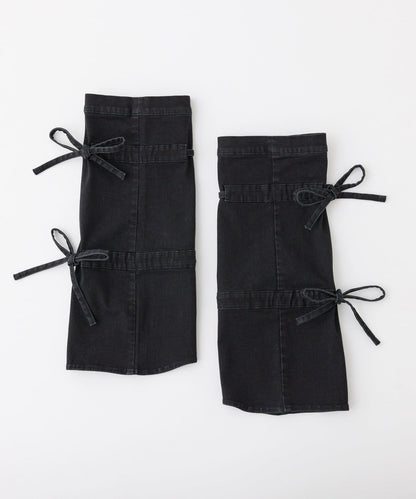 Denim Collection 蝴蝶結裝飾 直筒牛仔褲