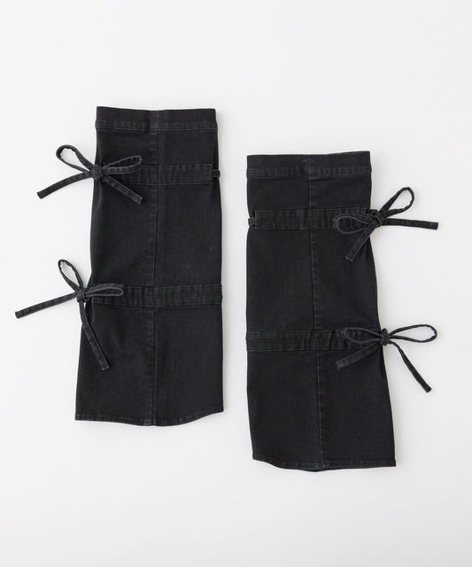 Denim Collection 蝴蝶結裝飾 直筒牛仔褲