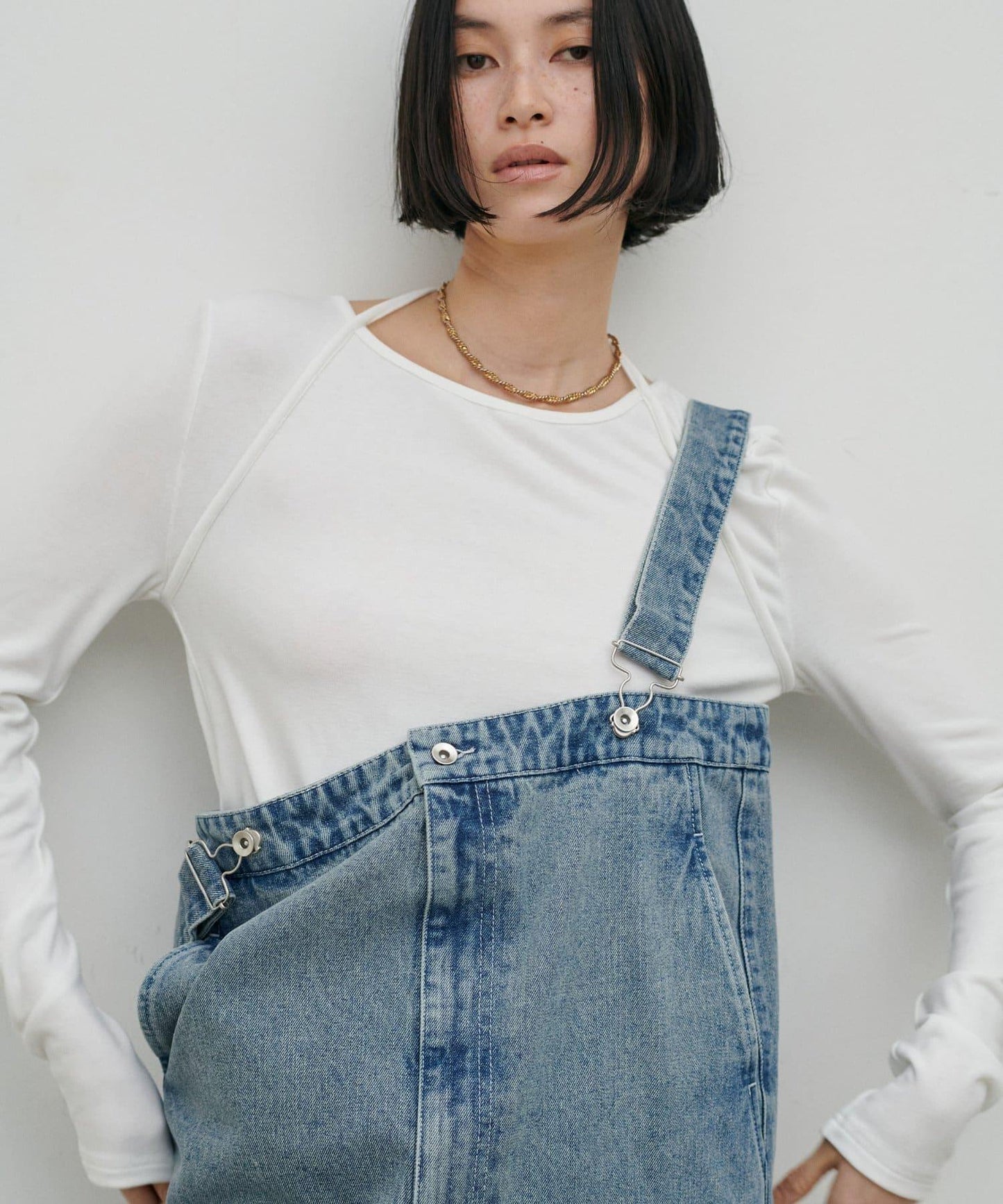 軟糯質感 吊帶領風 針織上衣