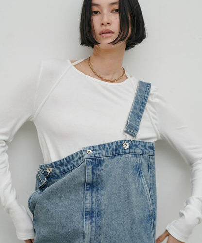 軟糯質感 吊帶領風 針織上衣