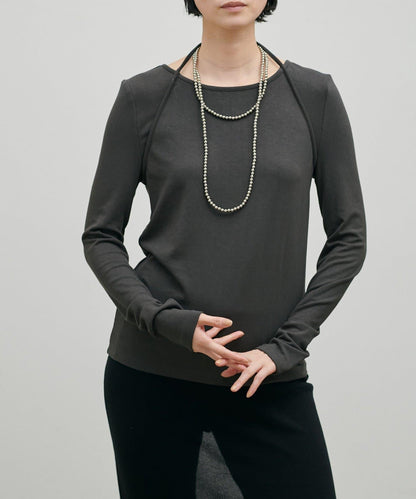 軟糯質感 吊帶領風 針織上衣