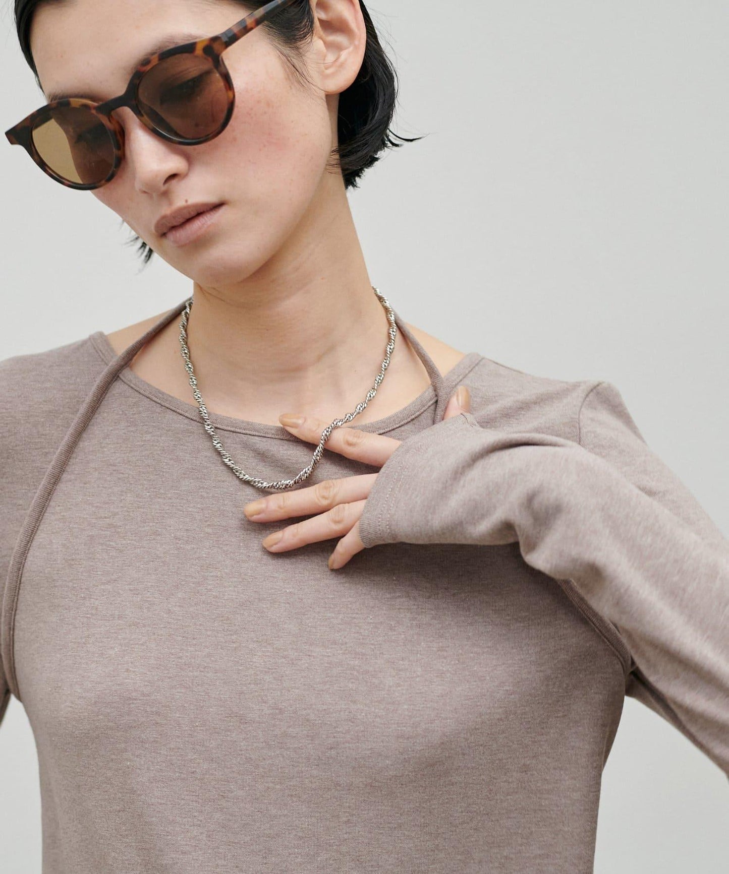 軟糯質感 吊帶領風 針織上衣