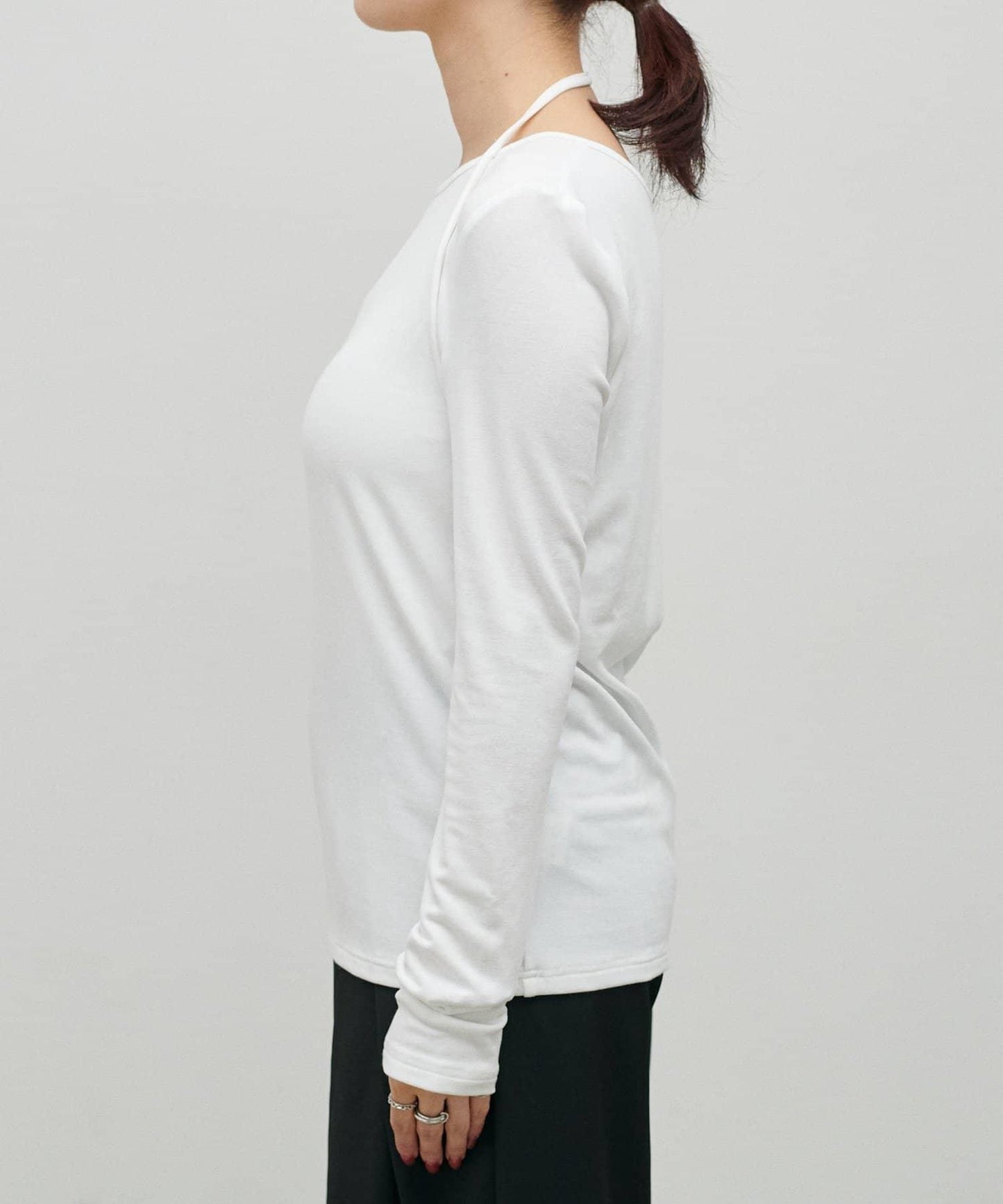 軟糯質感 吊帶領風 針織上衣