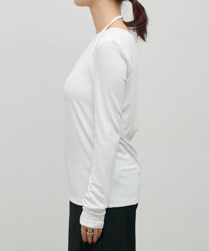 軟糯質感 吊帶領風 針織上衣