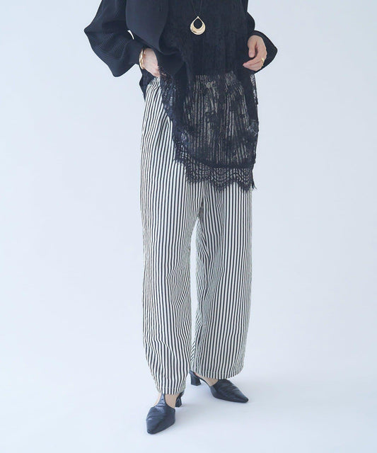 M/L尺碼可選 寬鬆條紋休閒褲