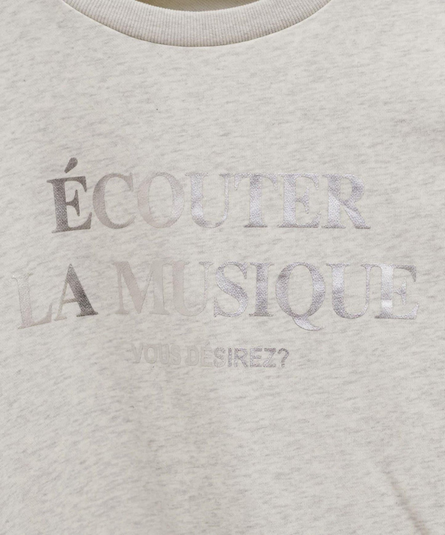 打褶袖 Logo設計套頭衛衣