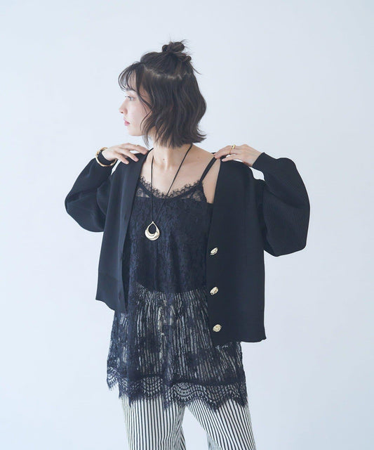 適合疊穿 蕾絲 長款上衣