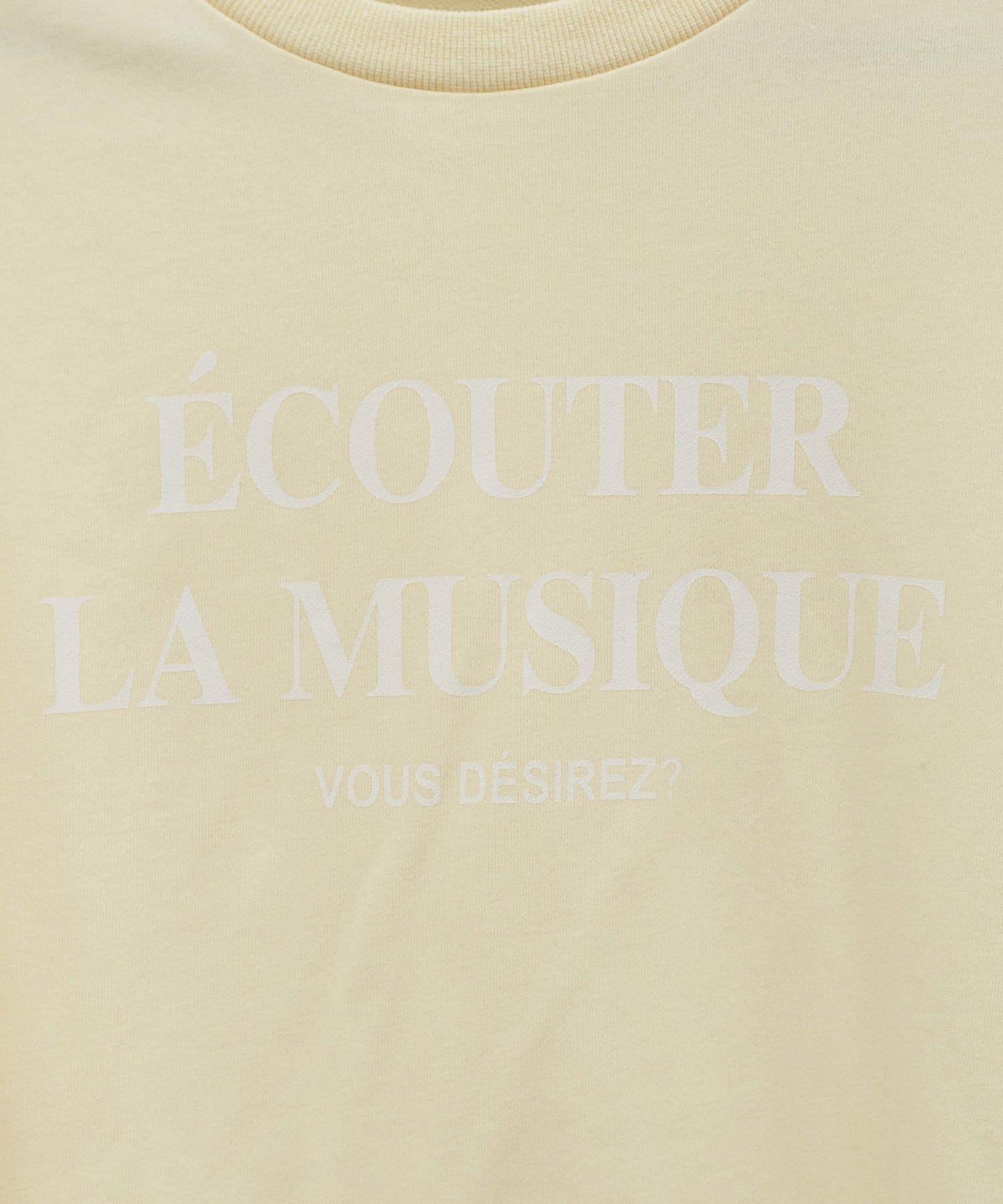 打褶袖 Logo設計套頭衛衣