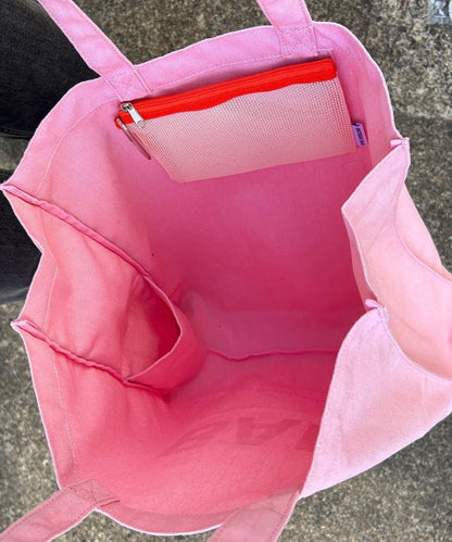 帆布logo方形托特包