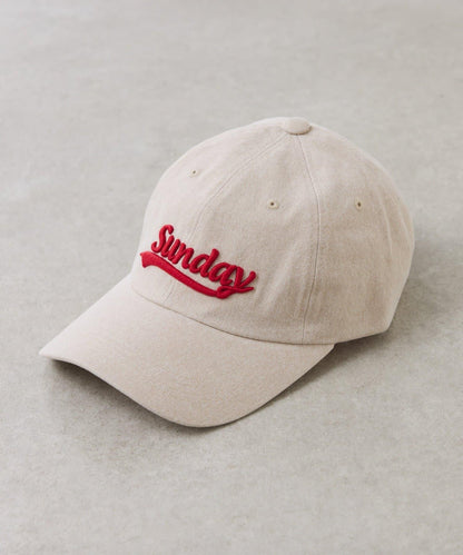 PAPILLONNER/パピヨネ Sunday刺繡棒球帽