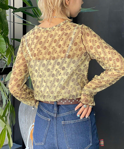 HELLO.SANFRANCISCO 櫻桃圖案 透膚印花 T恤