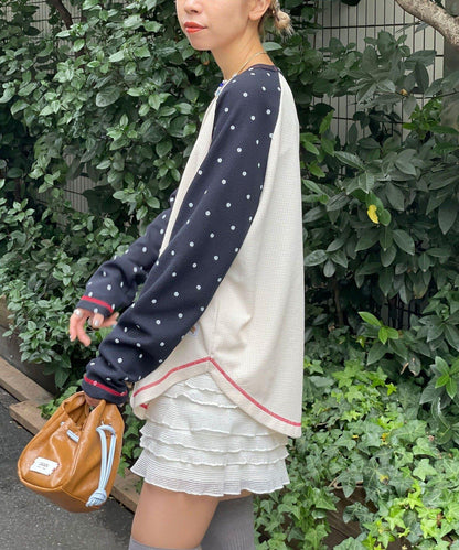 HELLO.SANFRANCISCO/ハローサンフランシスコ 印花華夫格插肩T恤