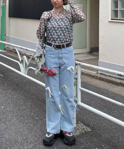 HELLO.SANFRANCISCO 櫻桃圖案 透膚印花 T恤