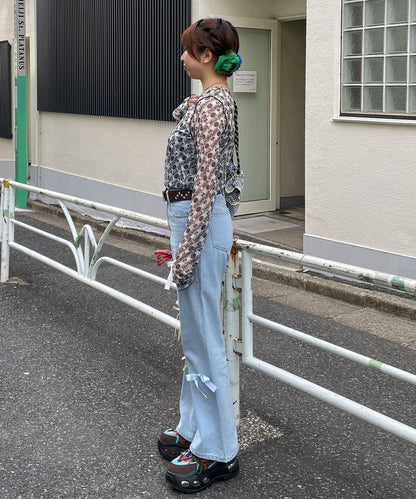 HELLO.SANFRANCISCO 櫻桃圖案 透膚印花 T恤