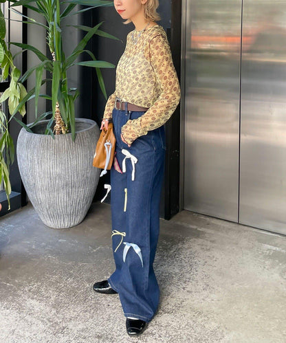 HELLO.SANFRANCISCO 櫻桃圖案 透膚印花 T恤